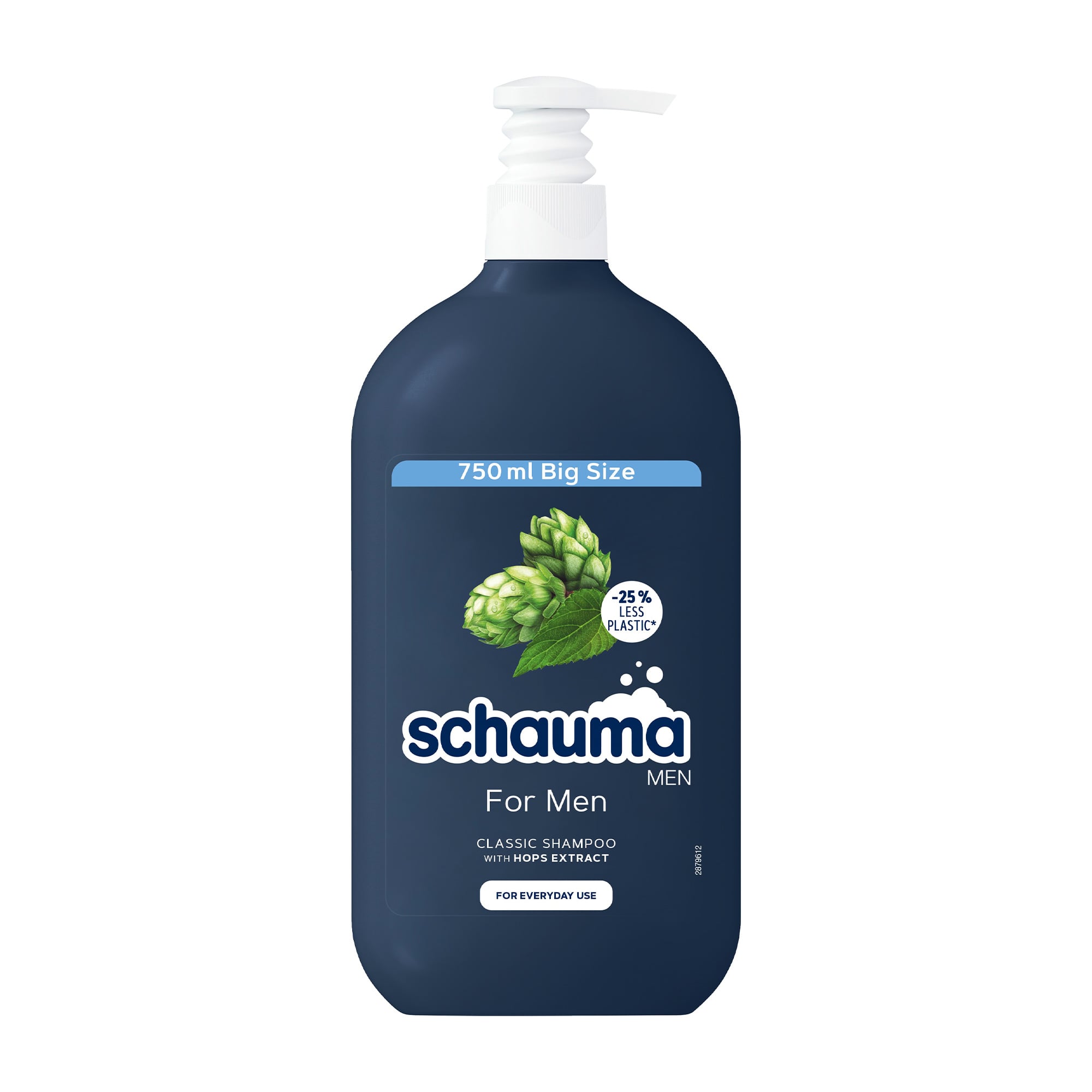 Чоловічий шампунь для волосся Schauma Men Classic Shampoo With Hops For Everyday Use з хмелем для щоденного застосування, 750 мл